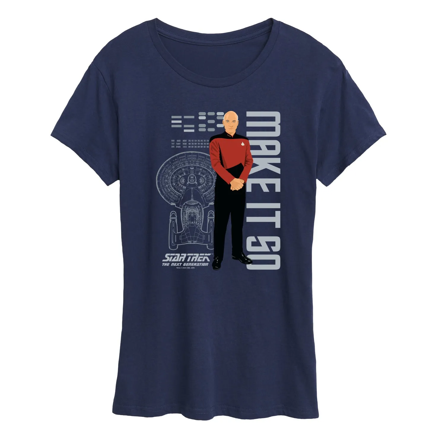 Star Trek - Picard Make It So - Women's Short Sleeve Graphic T-Shirt sold by Zulily product image thumbnail 5