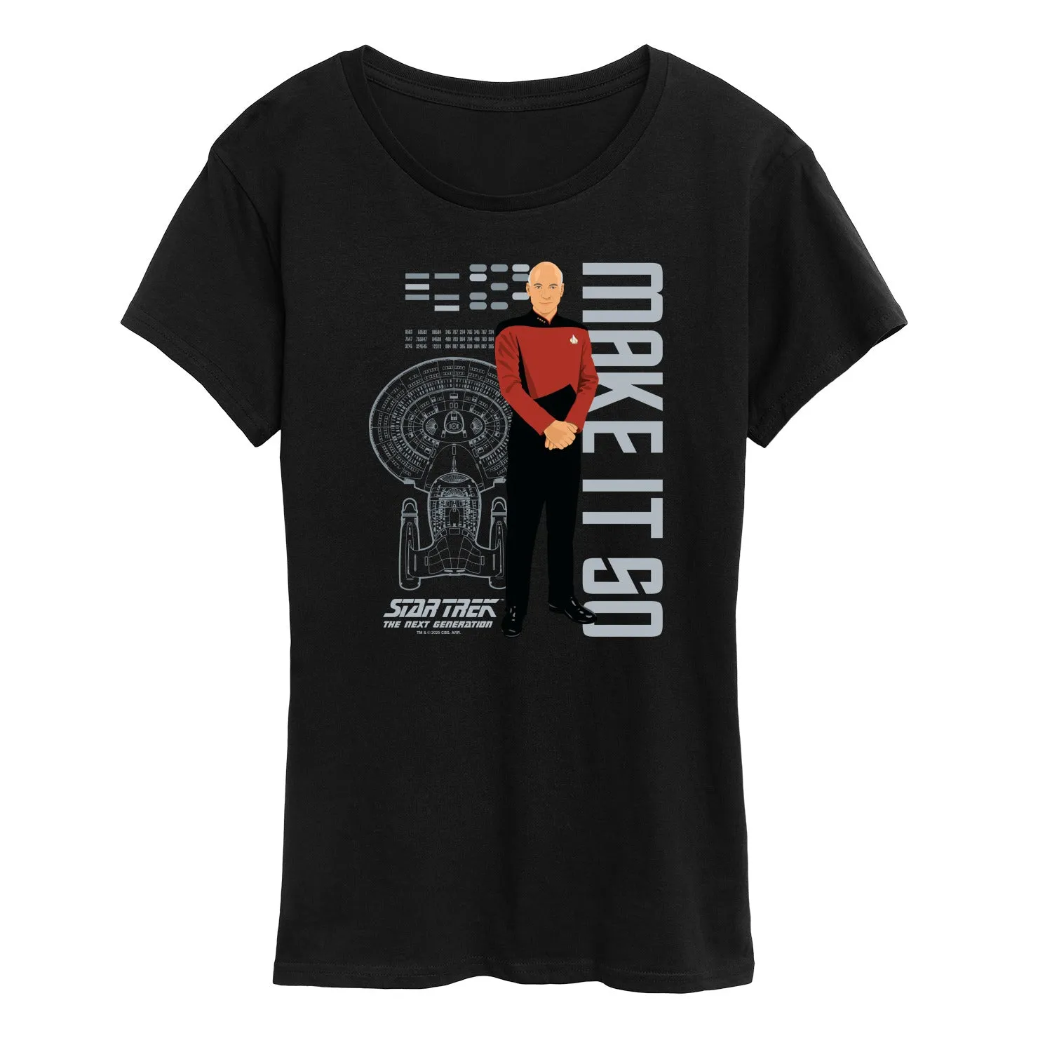 Star Trek - Picard Make It So - Women's Short Sleeve Graphic T-Shirt sold by Zulily product image thumbnail 2