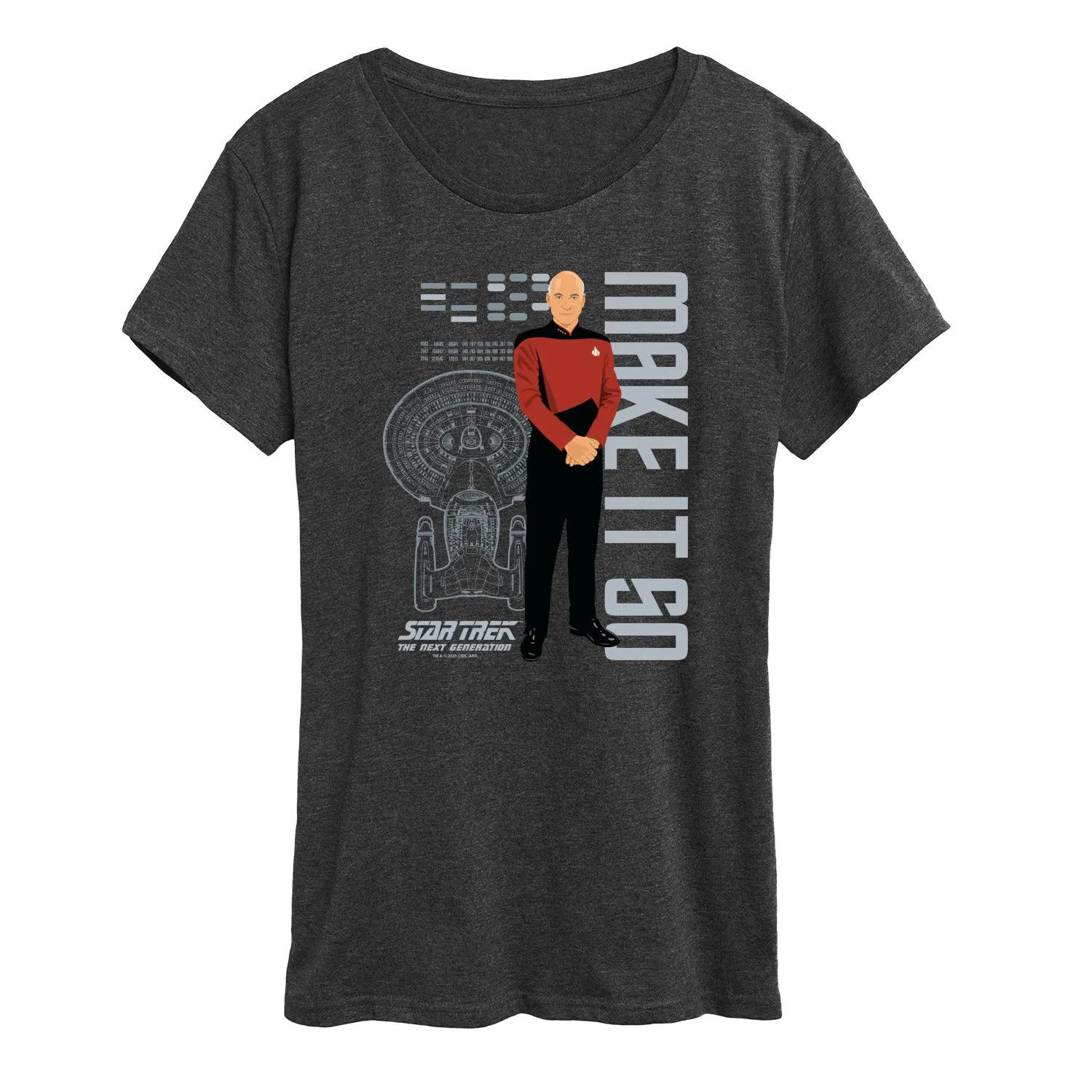 Star Trek - Picard Make It So - Women's Short Sleeve Graphic T-Shirt sold by Zulily product image thumbnail 3