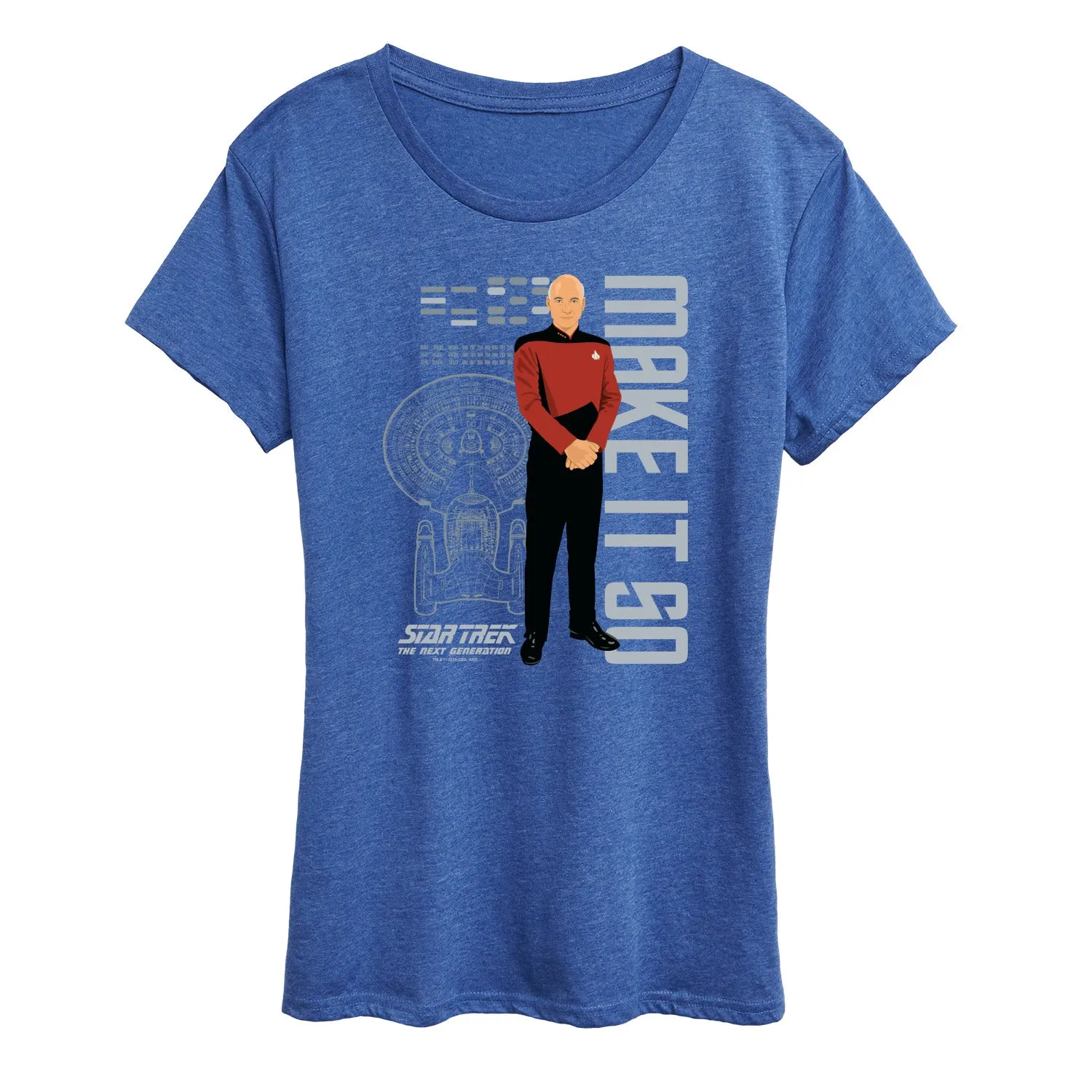 Star Trek - Picard Make It So - Women's Short Sleeve Graphic T-Shirt sold by Zulily product image thumbnail 4