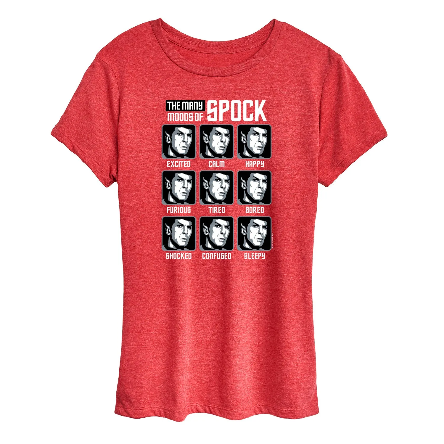 Star Trek - Spock Moods - Women's Short Sleeve Graphic T-Shirt sold by Zulily product image thumbnail 5