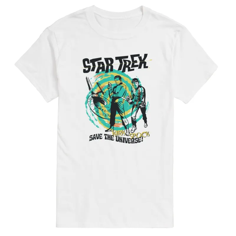 Star Trek - Save The Universe - Men's Short Sleeve Graphic T-Shirt made by Zulily