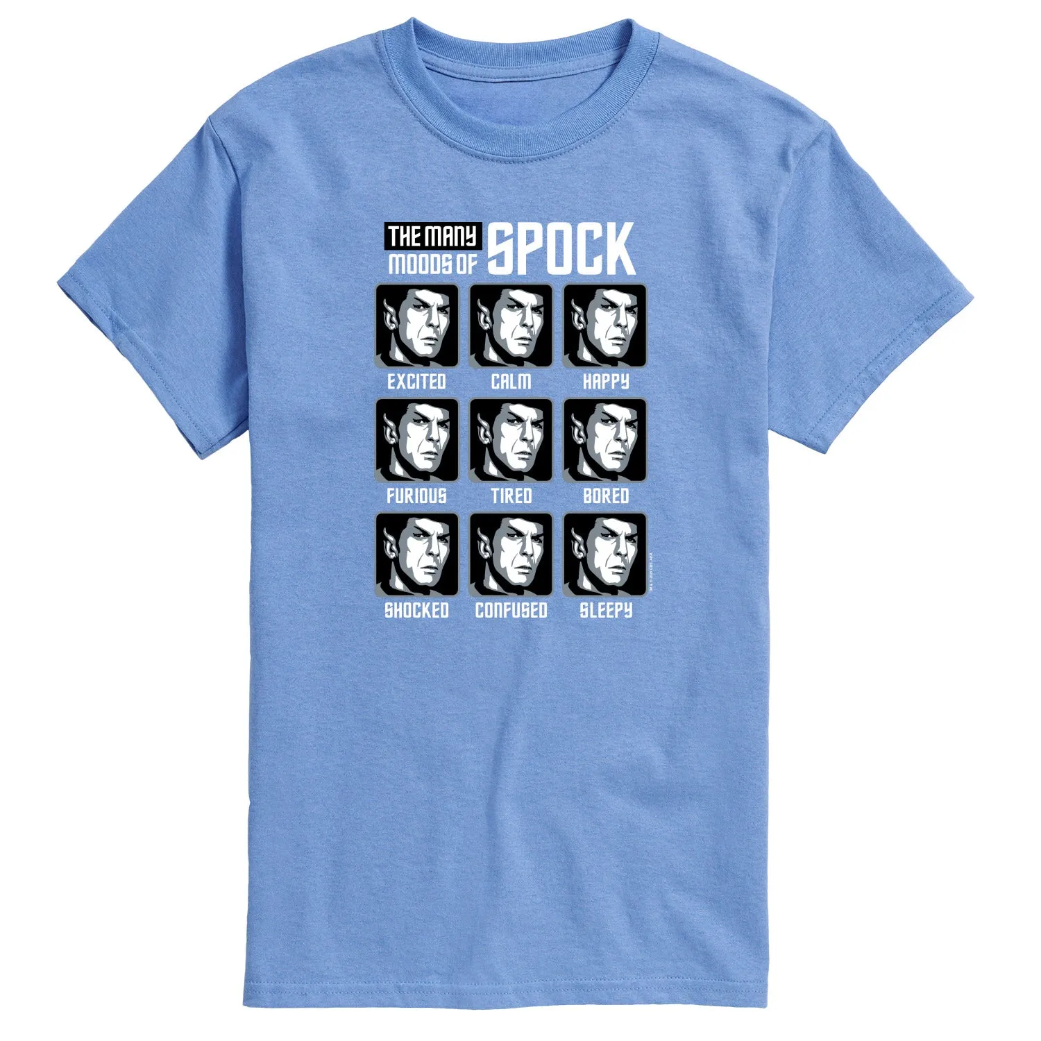 Star Trek - Spock Moods - Men's Short Sleeve Graphic T-Shirt sold by Zulily