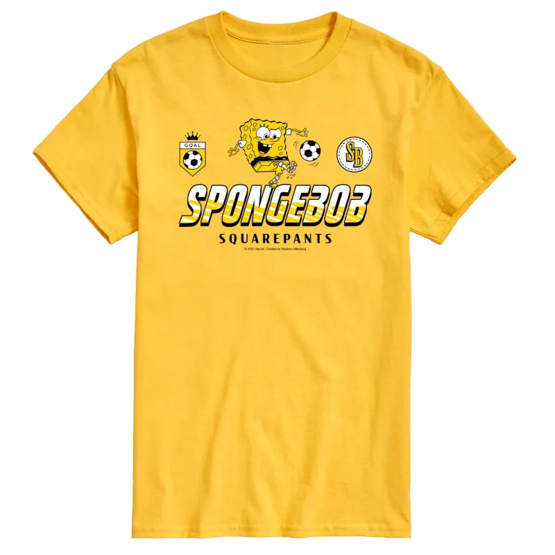 SpongeBob SquarePants - SpongeBob Soccer Jersey - Men's Short Sleeve Graphic T-Shirt made by SpongeBob Squarepants