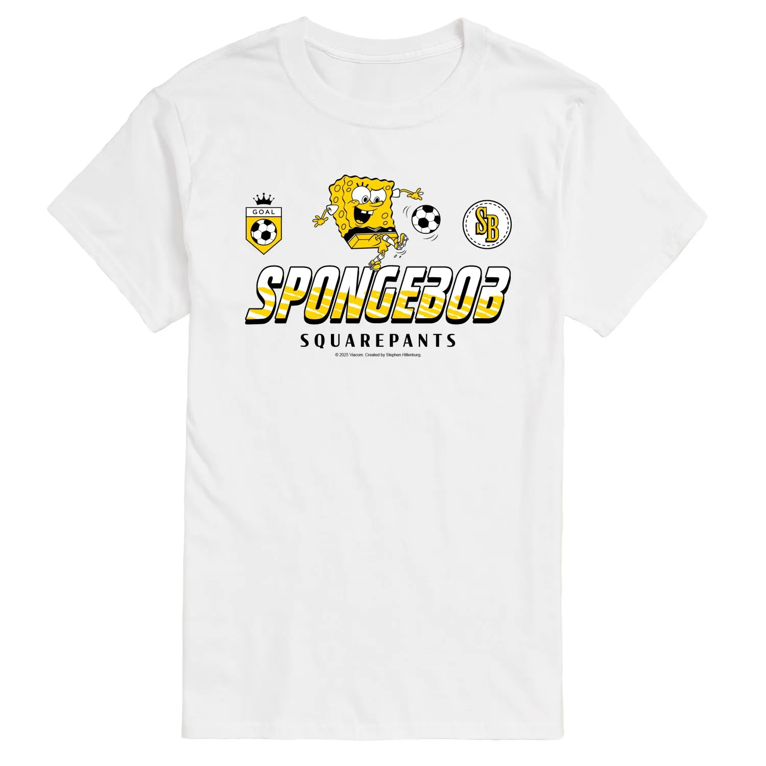 SpongeBob SquarePants - SpongeBob Soccer Jersey - Men's Short Sleeve Graphic T-Shirt sold by Zulily product image thumbnail 2