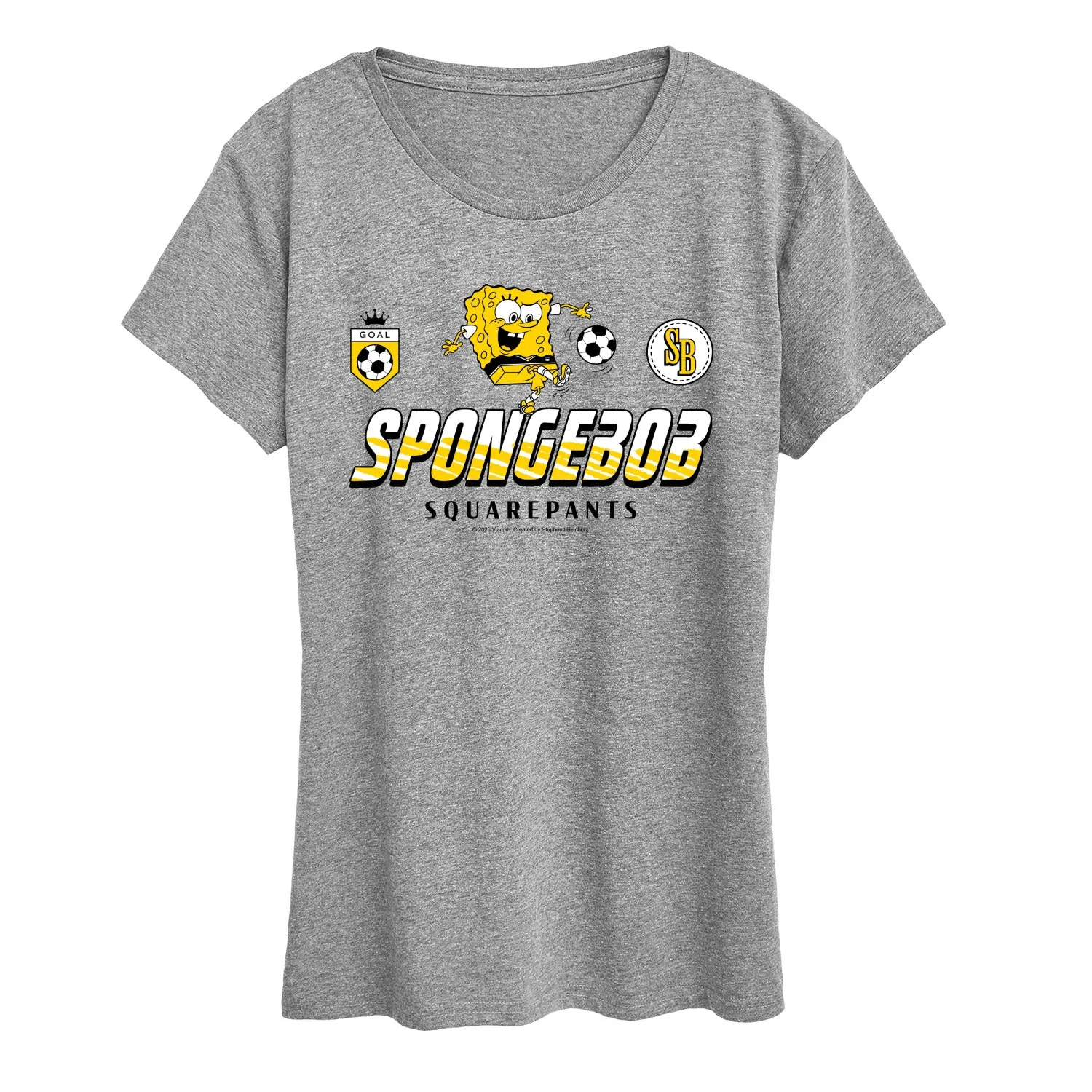 SpongeBob SquarePants - SpongeBob Soccer Jersey - Women's Short Sleeve Graphic T-Shirt sold by Zulily product image thumbnail 4