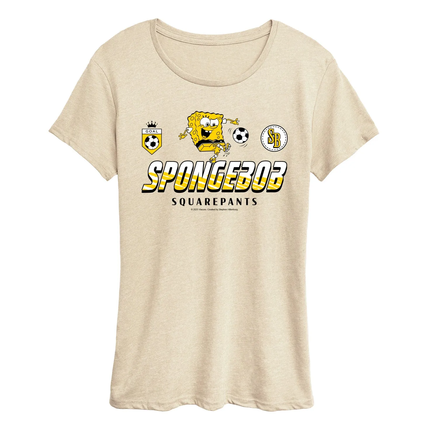 SpongeBob SquarePants - SpongeBob Soccer Jersey - Women's Short Sleeve Graphic T-Shirt sold by Zulily product image thumbnail 2