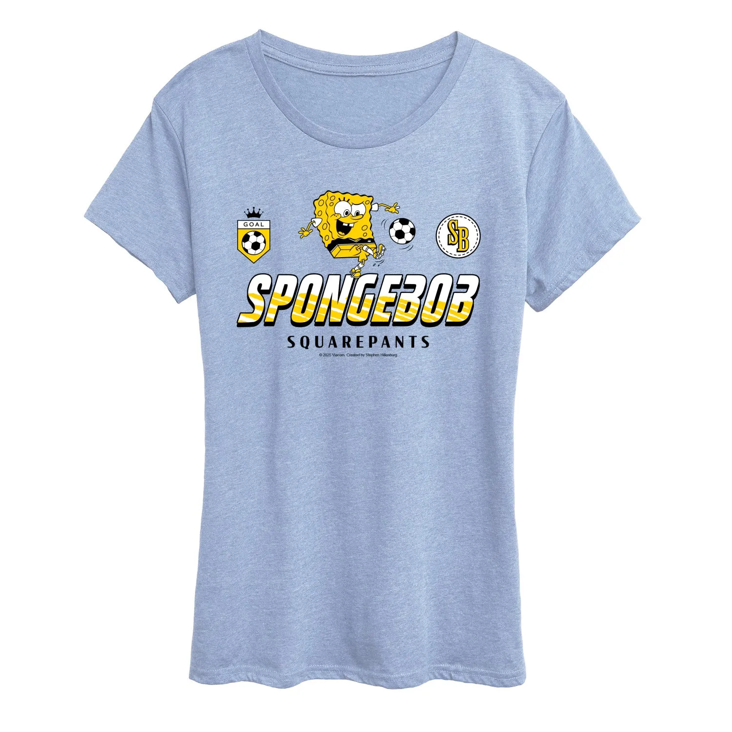 SpongeBob SquarePants - SpongeBob Soccer Jersey - Women's Short Sleeve Graphic T-Shirt sold by Zulily product image thumbnail 3
