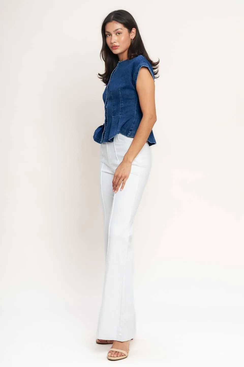 The One You Keep Denim Top sold by Zulily product image thumbnail 4