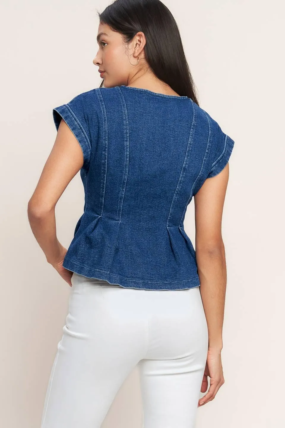 The One You Keep Denim Top sold by Zulily product image thumbnail 2