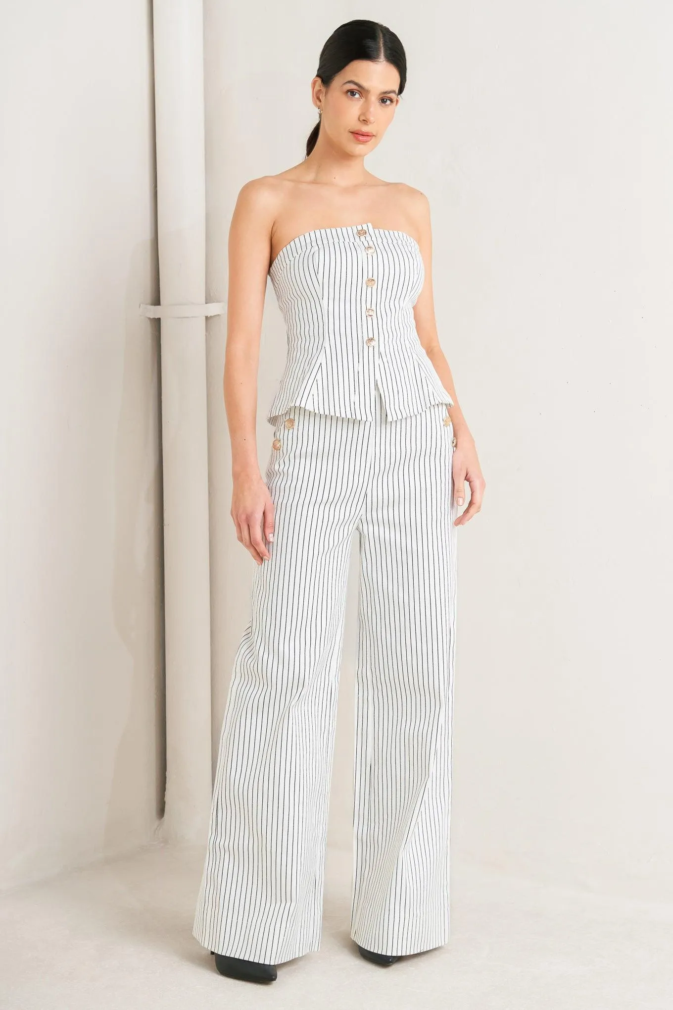 Effortless Form Stripe Woven Twill Top sold by Zulily product image thumbnail 5