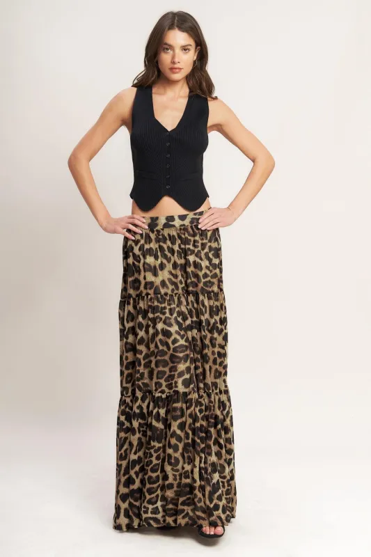 Seasonless Styling Woven Maxi Skirt made by Flying Tomato