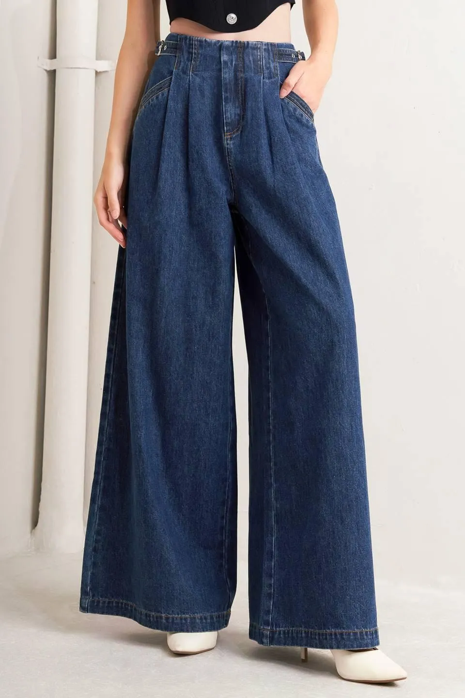 Sharp Femininity Denim Pants sold by Zulily
