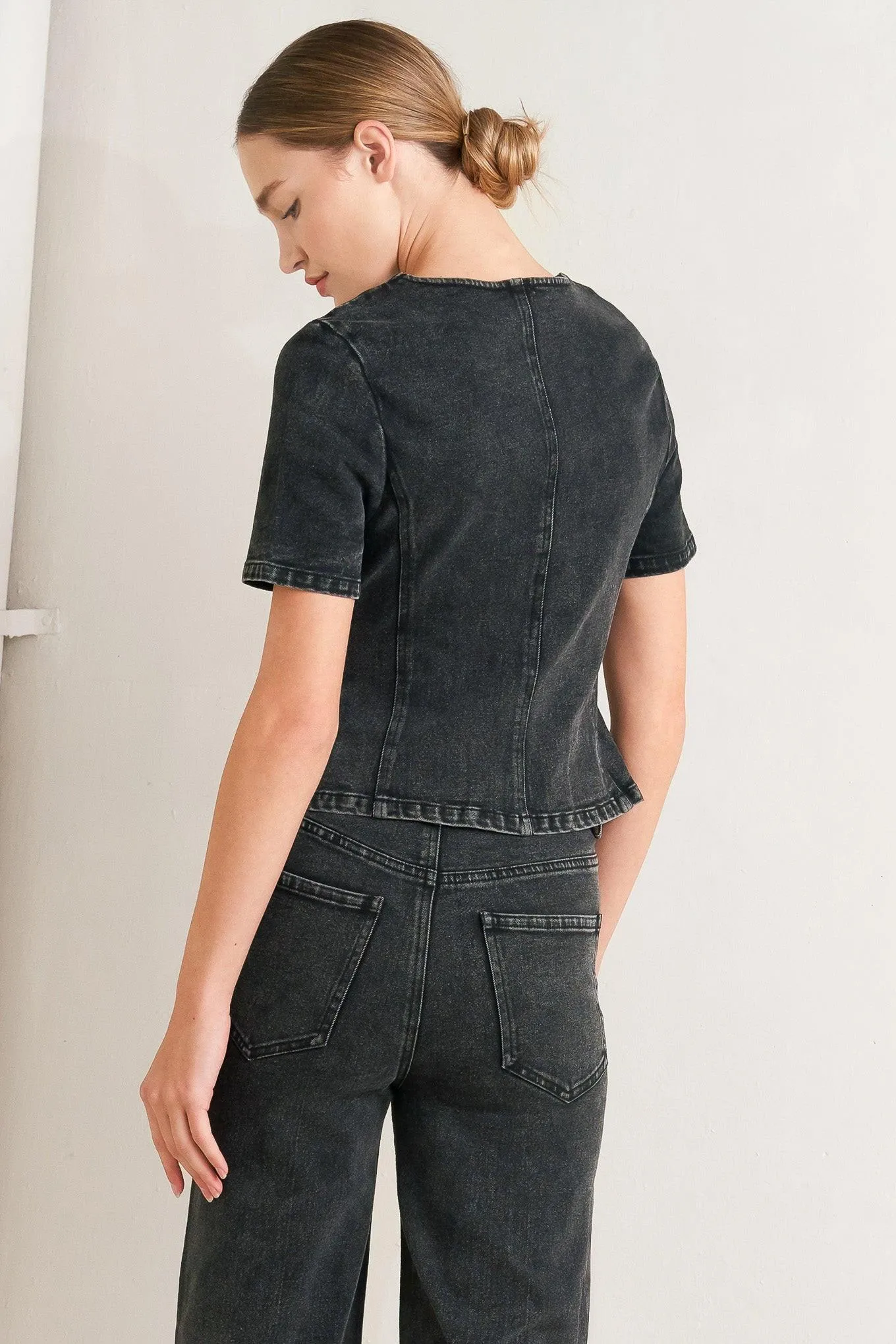 Elegant Everyday Look Denim Jacket sold by Zulily product image thumbnail 4