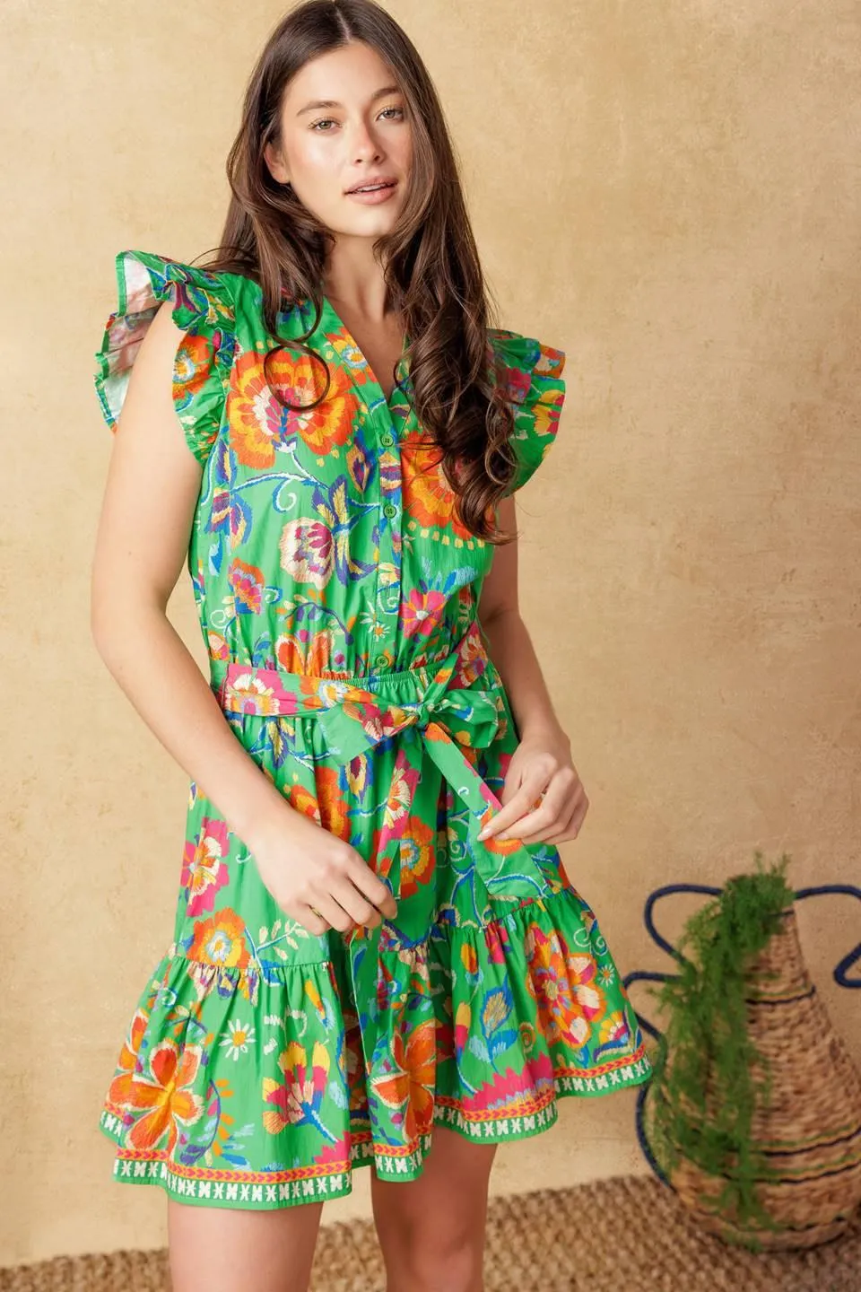 Brighter Days Woven Mini Dress sold by Zulily product image thumbnail 5