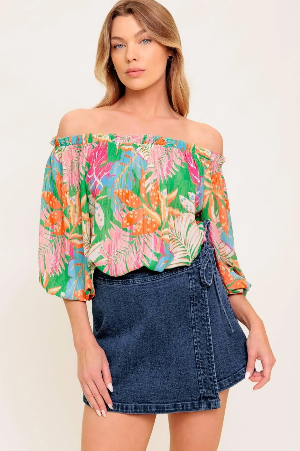 Loving Vow Green Woven Top sold by Zulily product image thumbnail 4