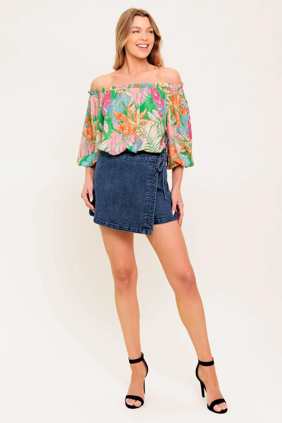 Loving Vow Green Woven Top sold by Zulily product image thumbnail 3