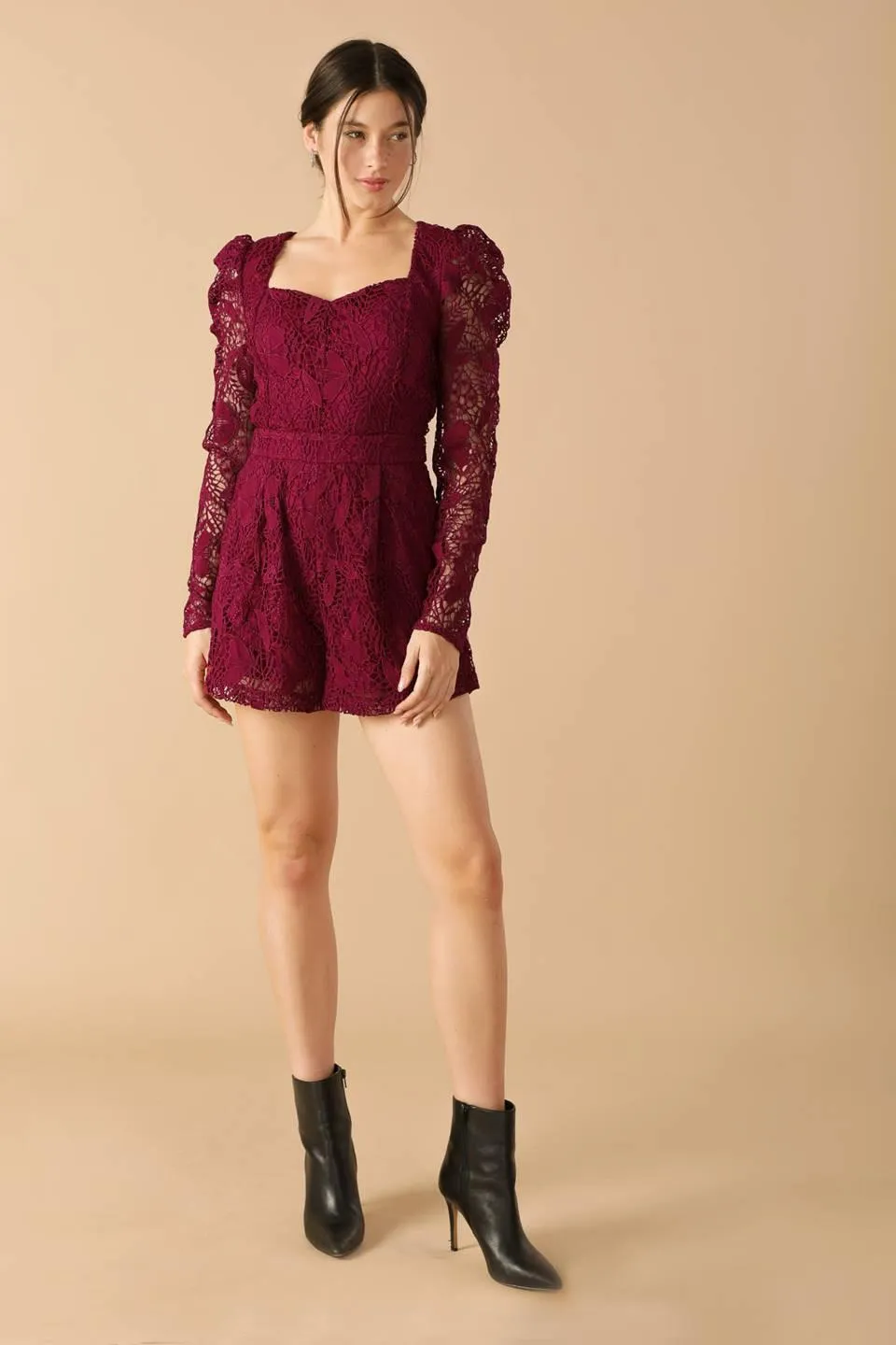 Days Go by Lace Woven Romper sold by Zulily product image thumbnail 5