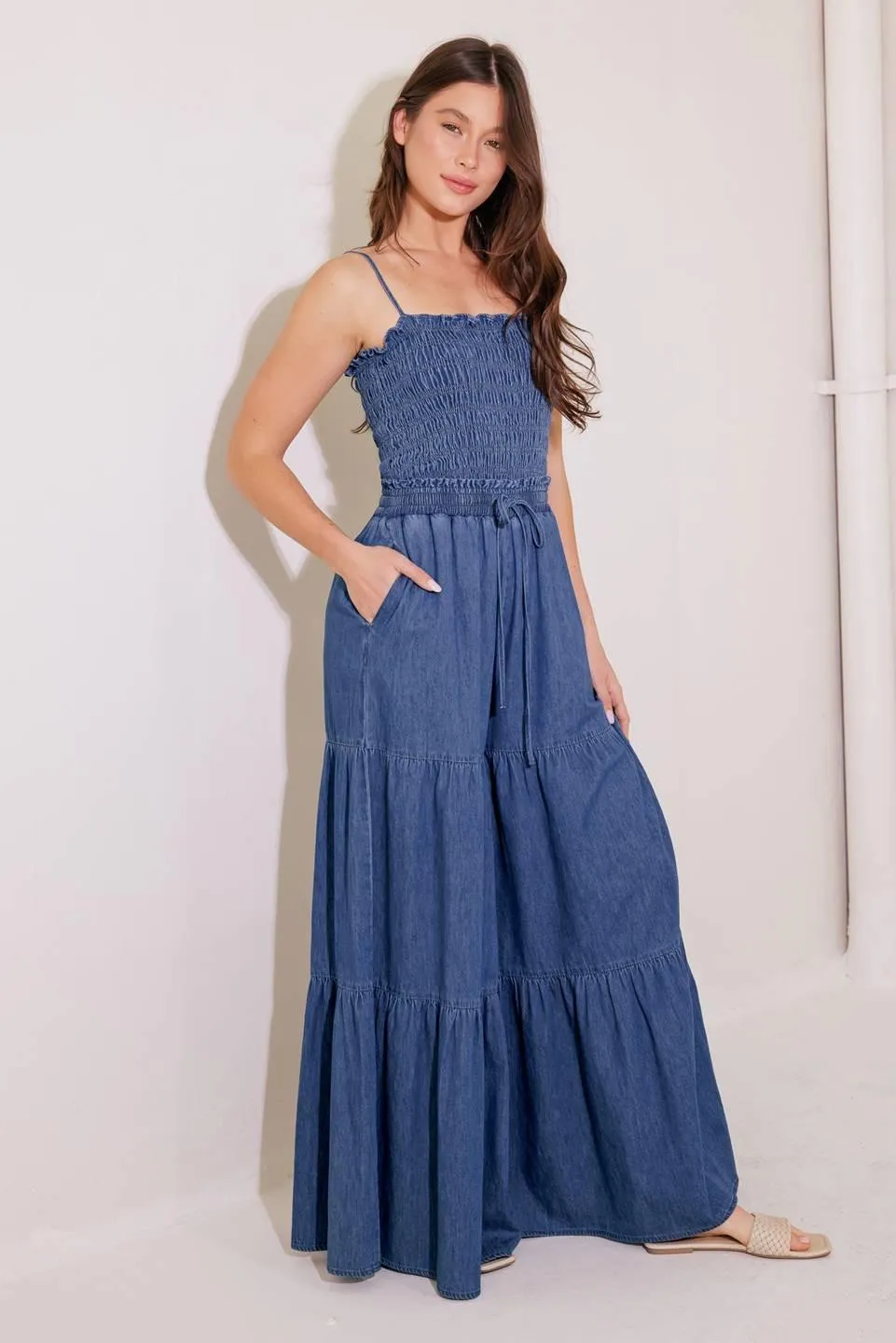 Feeling Free Indigo Denim Jumpsuit sold by Zulily product image thumbnail 4