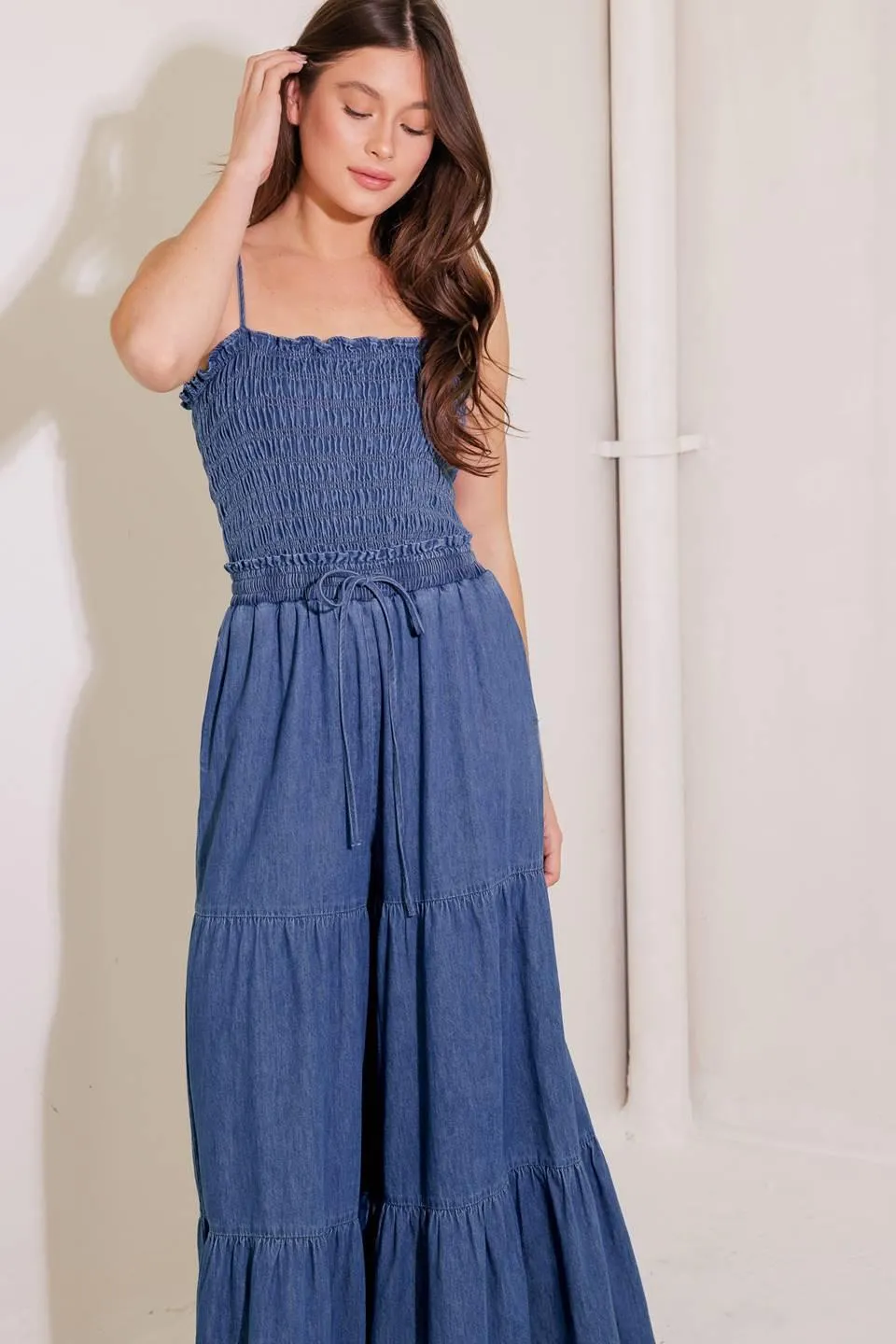 Feeling Free Indigo Denim Jumpsuit sold by Zulily product image thumbnail 5