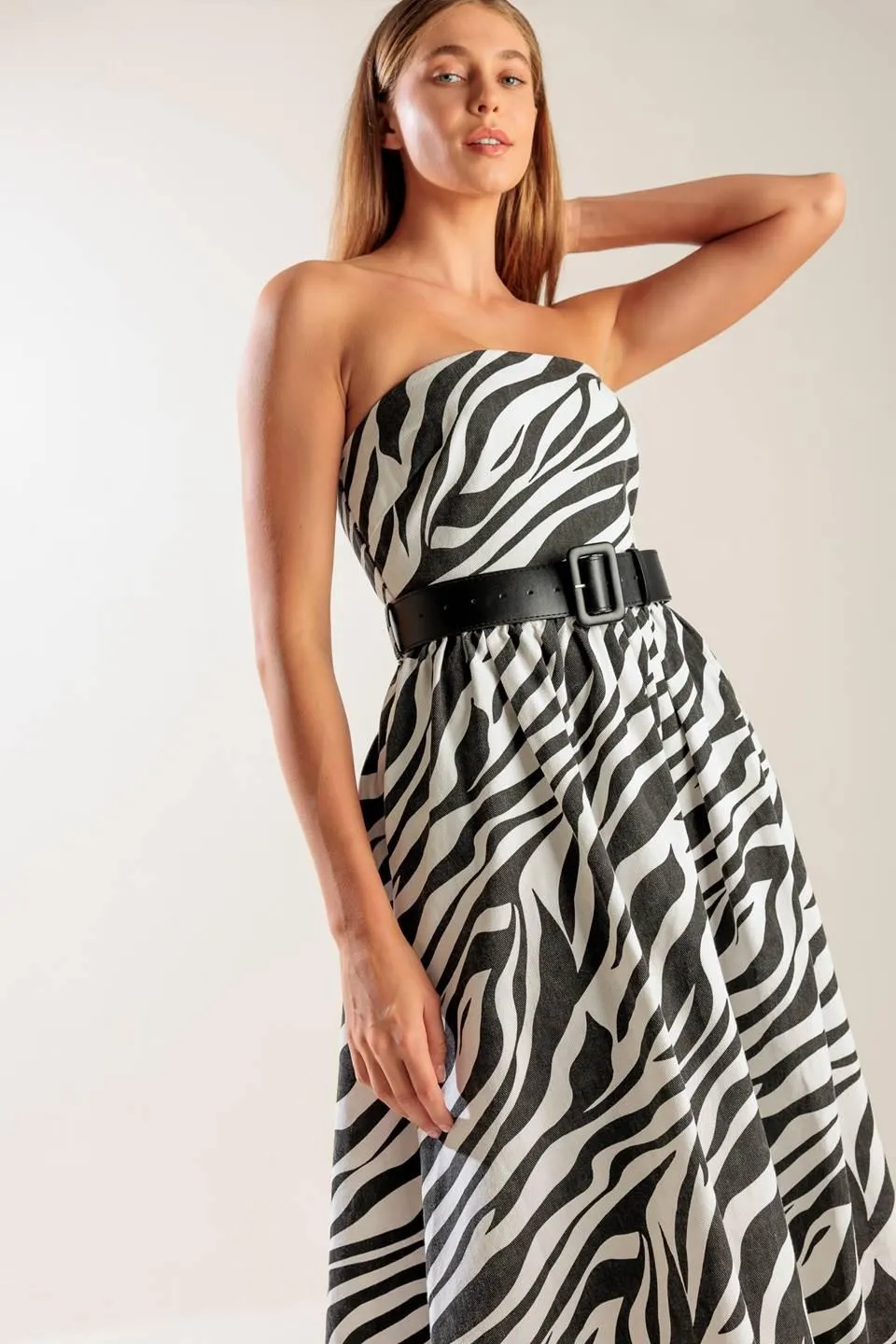 Not So Ordinary Woven Midi Dress sold by Zulily product image thumbnail 4