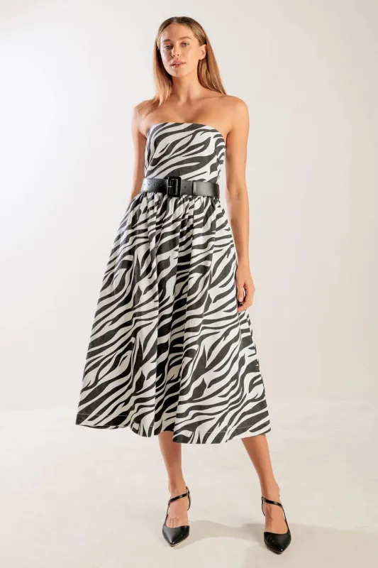 Not So Ordinary Woven Midi Dress made by Flying Tomato