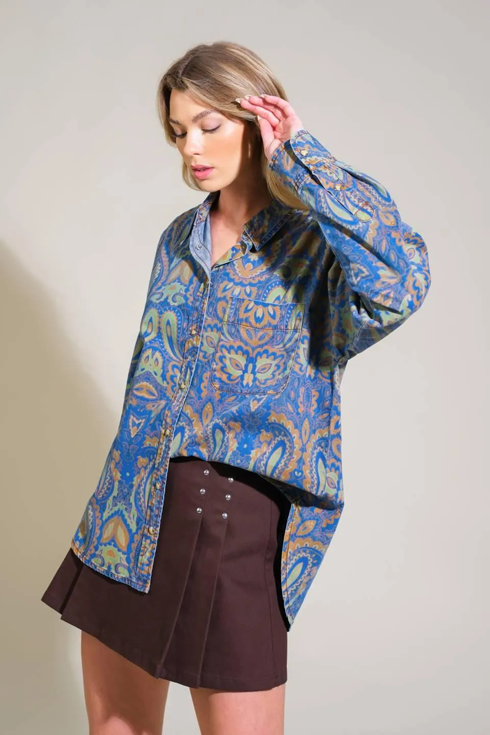 I'm in Charge Woven Top sold by Zulily product image thumbnail 4