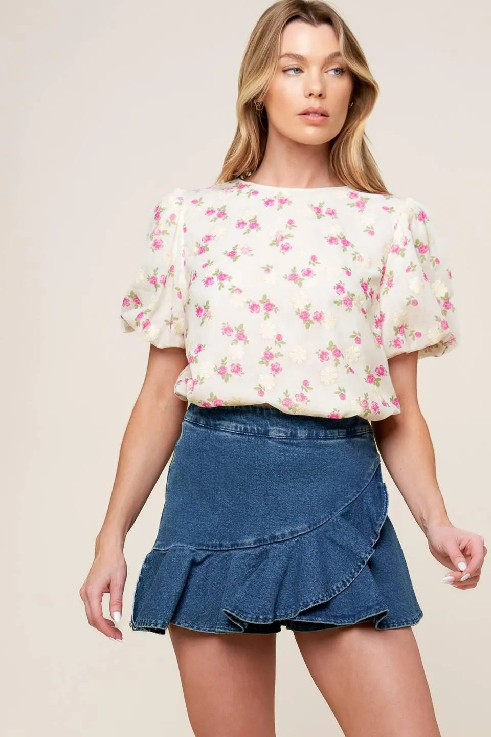 I'll Think About Cream Woven Top sold by Zulily product image thumbnail 3