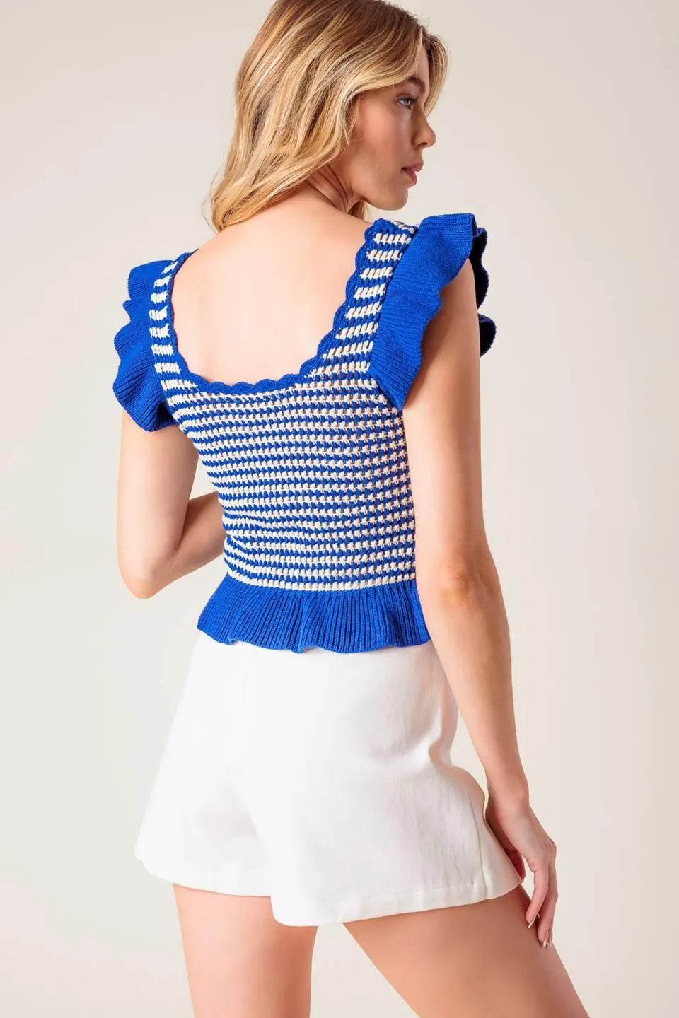 Out West Blue Sweater Knit Top sold by Zulily product image thumbnail 2
