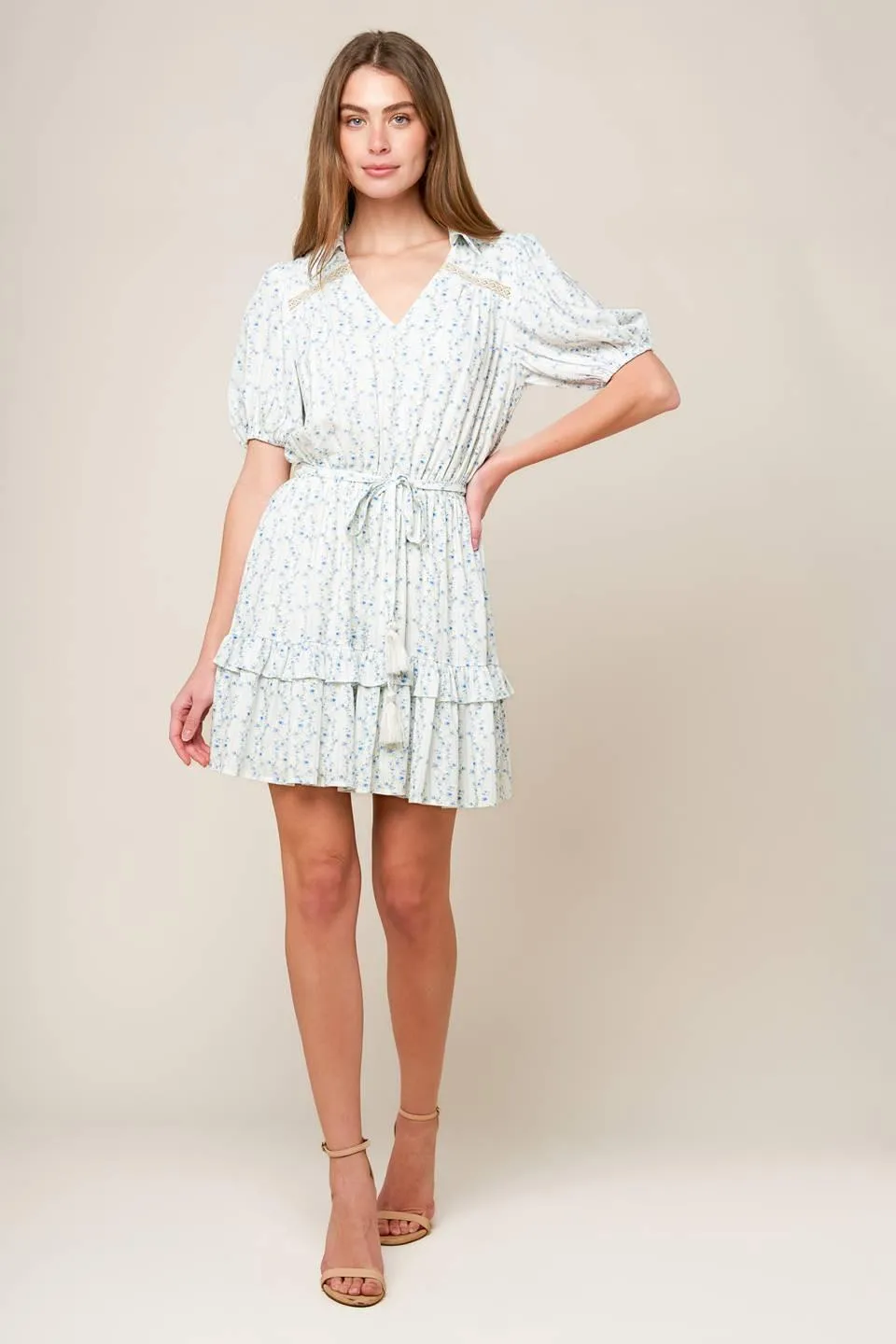 Skyward Blue Woven Mini Dress sold by Zulily product image thumbnail 3