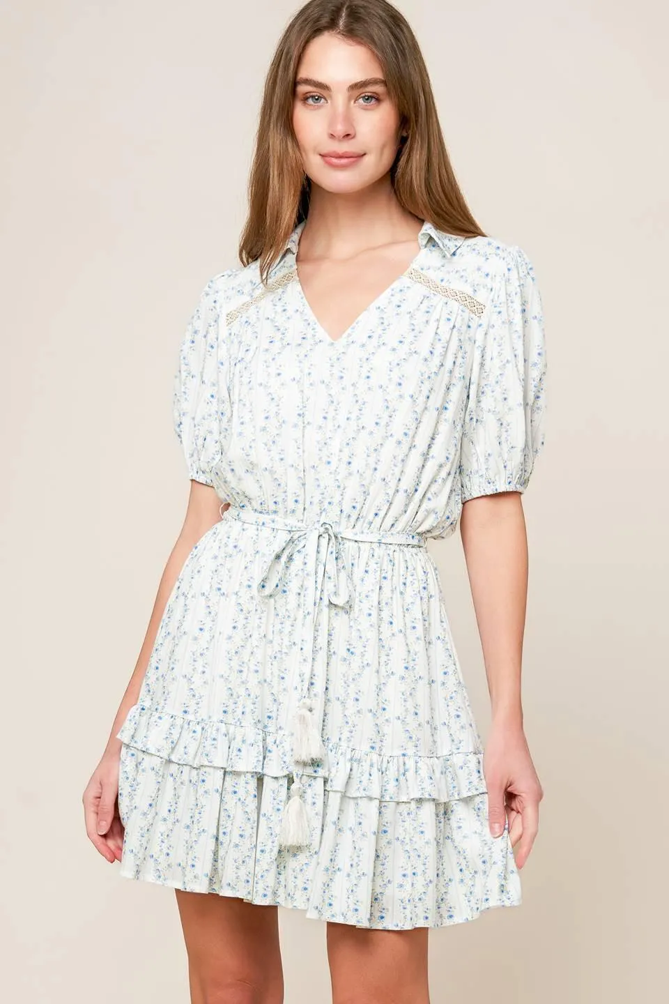 Skyward Blue Woven Mini Dress sold by Zulily product image thumbnail 4