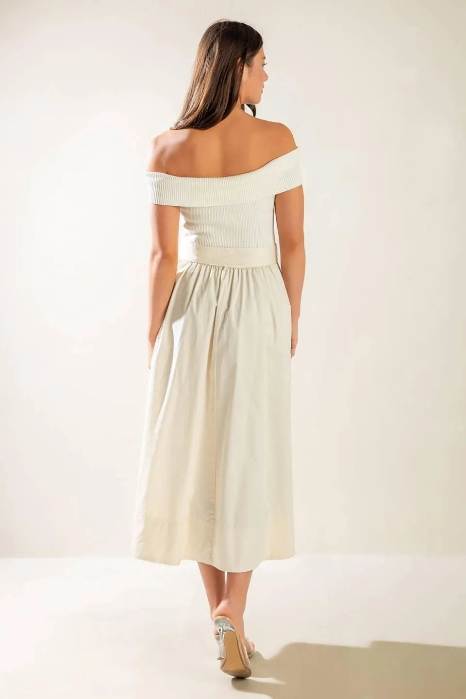 Social Season Off Shoulder Midi Dress sold by Zulily product image thumbnail 2