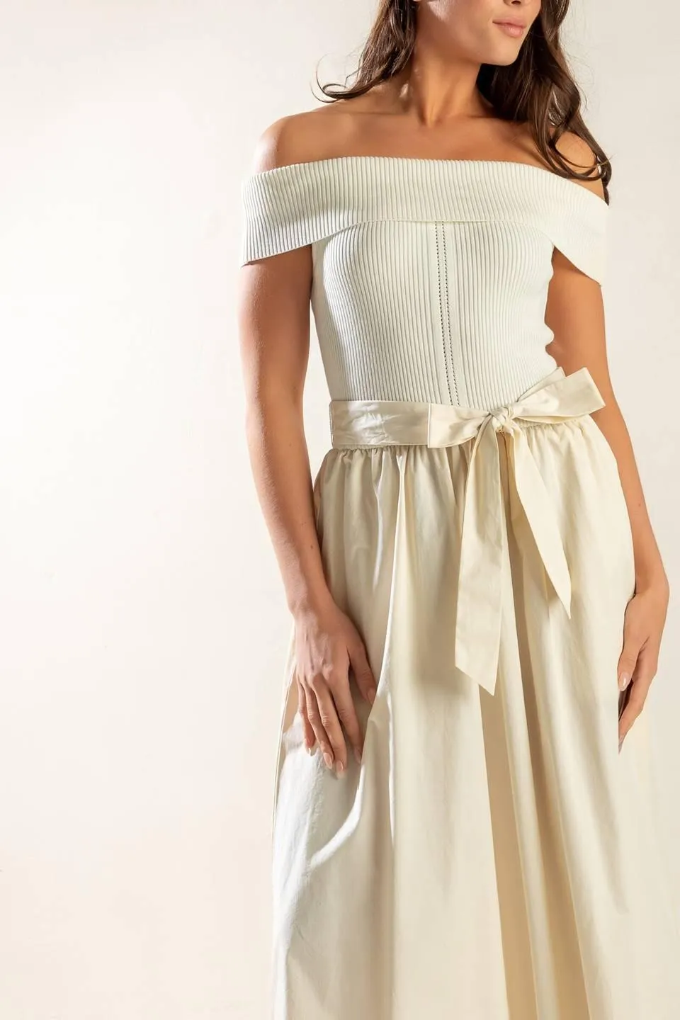 Social Season Off Shoulder Midi Dress sold by Zulily product image thumbnail 3