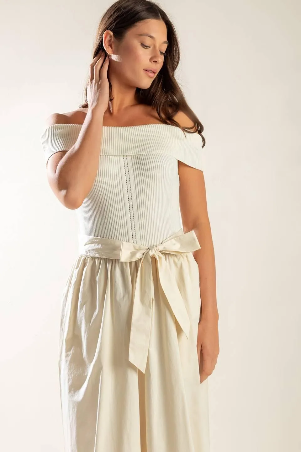 Social Season Off Shoulder Midi Dress sold by Zulily product image thumbnail 4