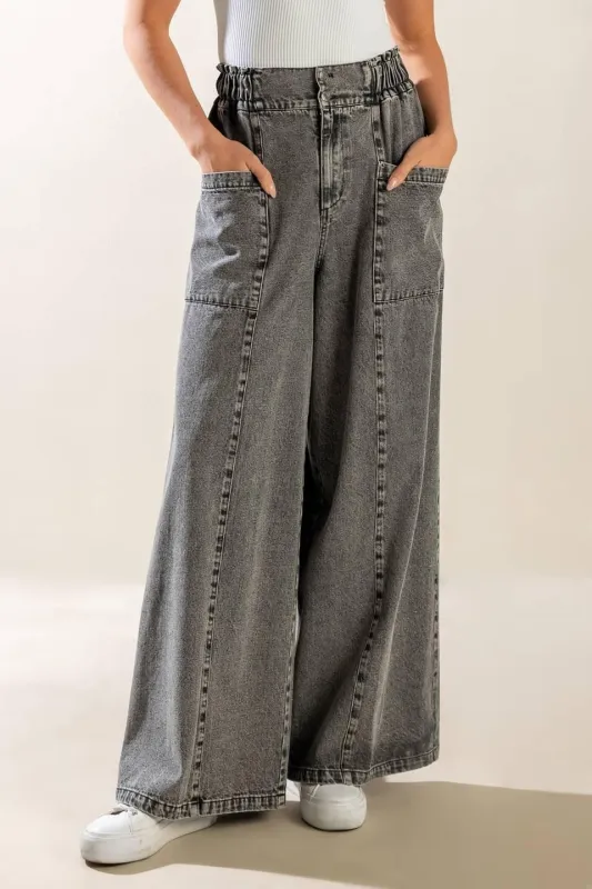Exploring the City Denim Pants made by Flying Tomato