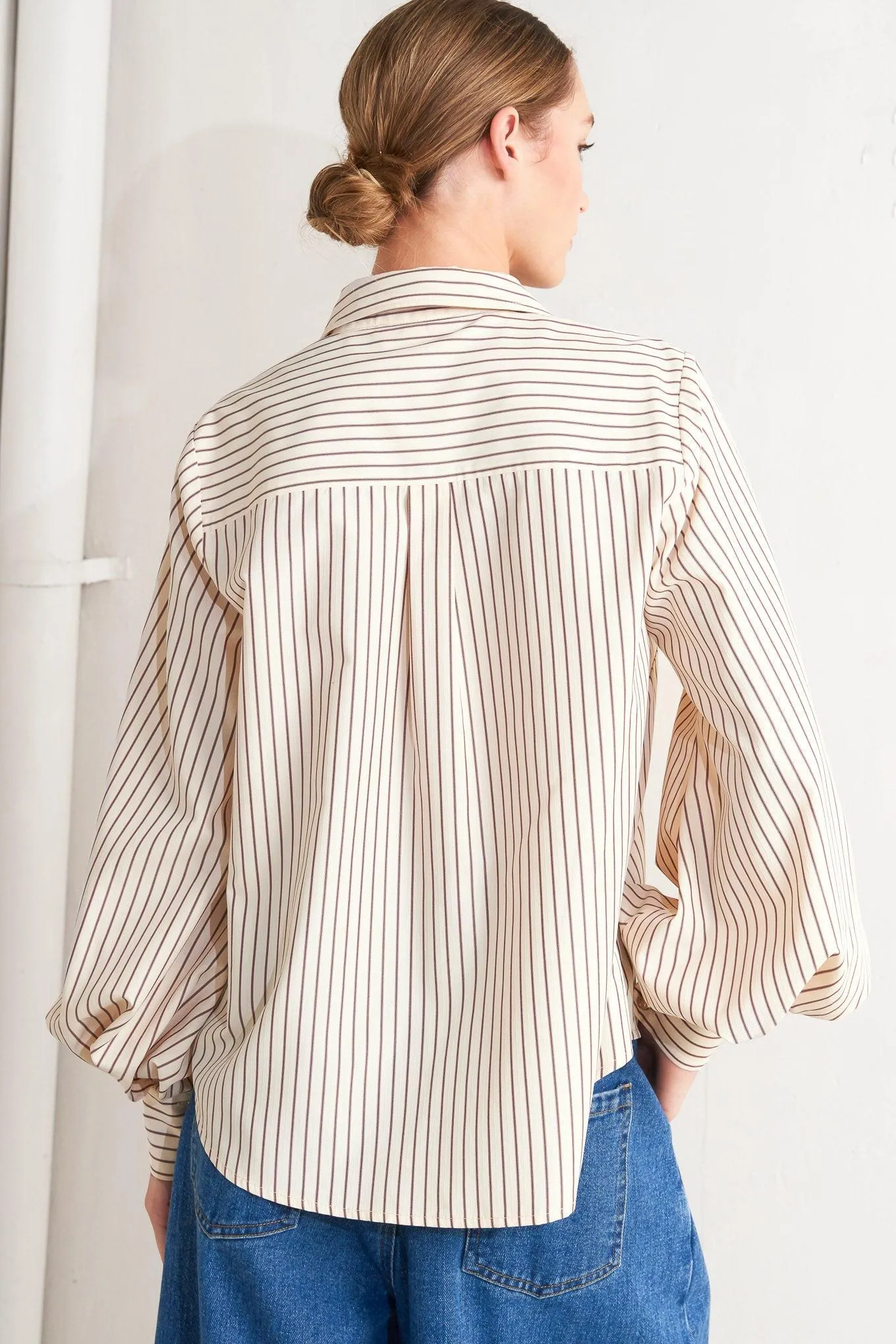Pinstripe Chic Woven Top sold by Zulily product image thumbnail 5