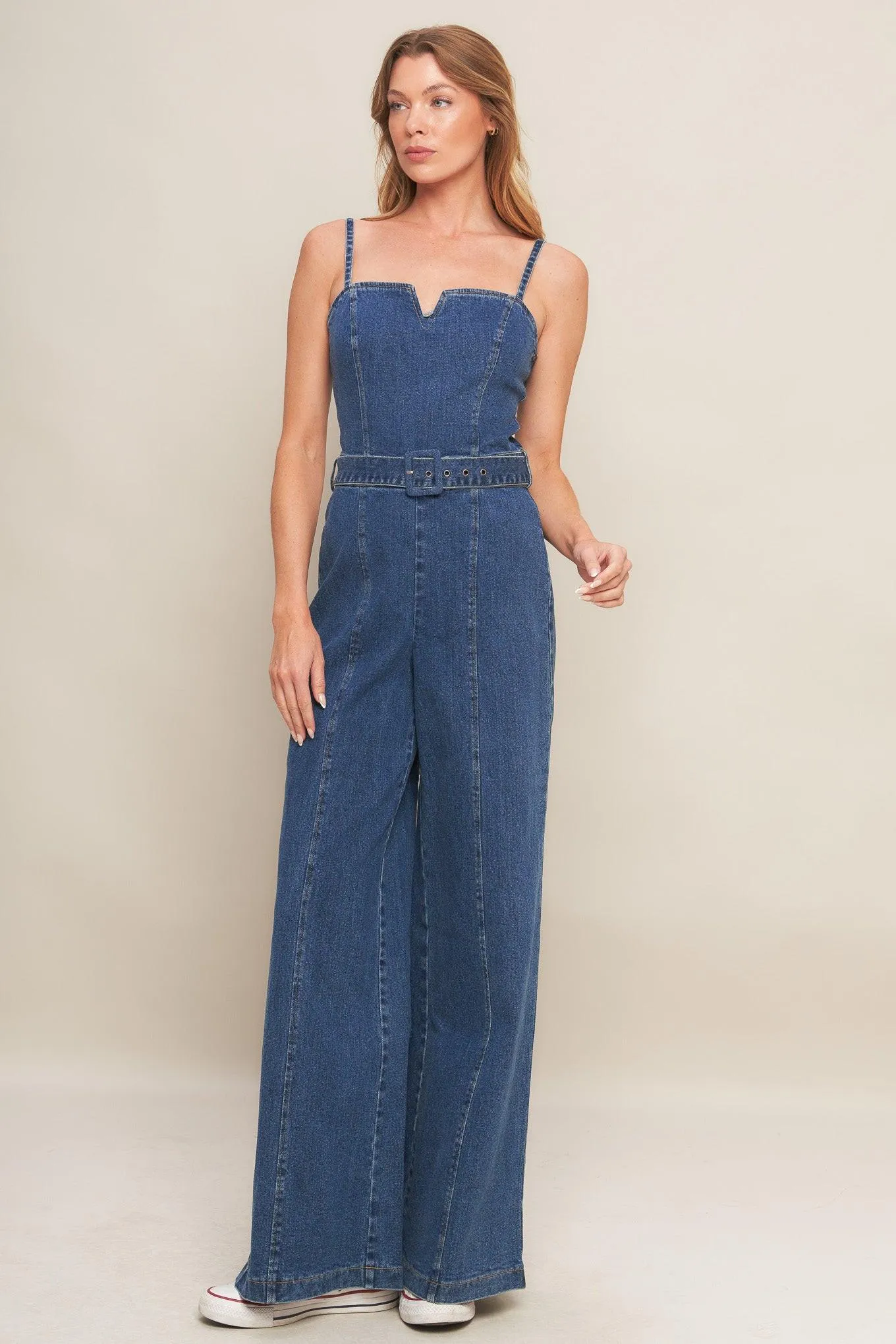 Expert Sweetness Medium Indigo Denim Jumpsuit sold by Zulily product image thumbnail 3