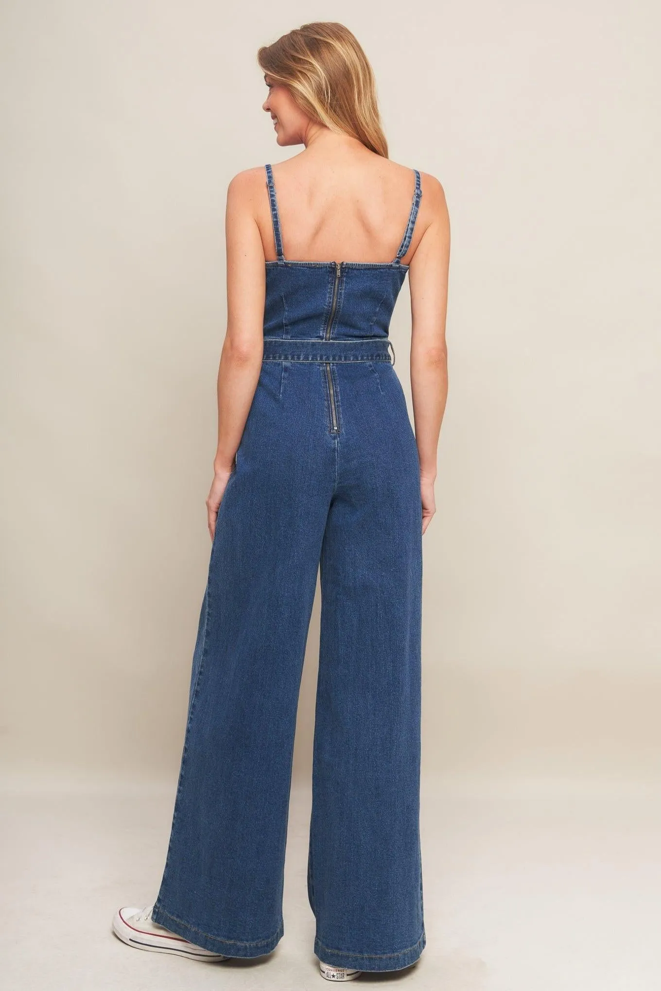 Expert Sweetness Medium Indigo Denim Jumpsuit sold by Zulily product image thumbnail 4