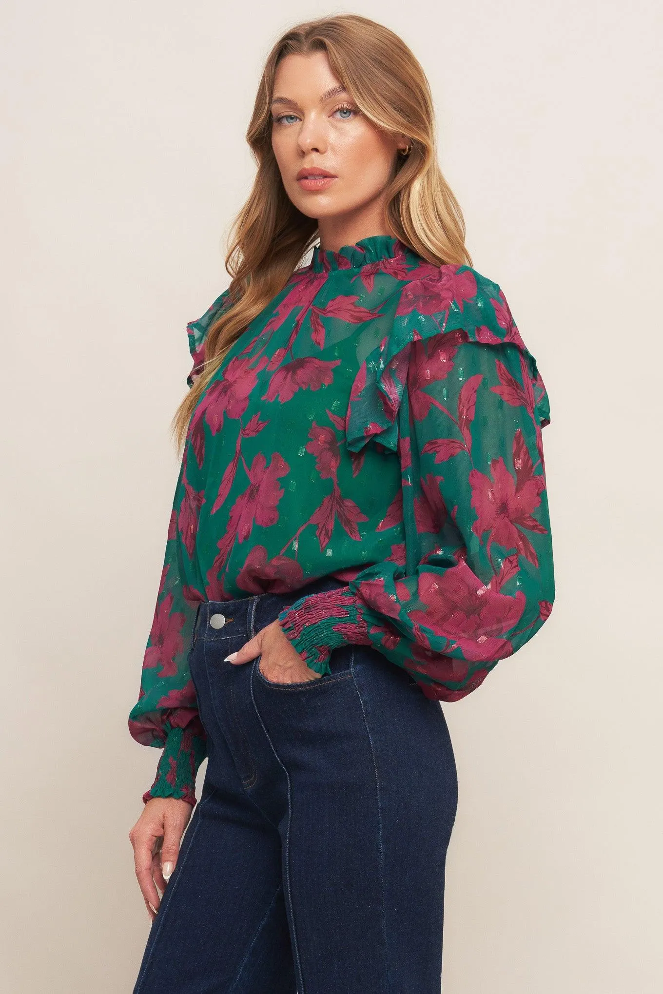 Poetic Garden Woven Top sold by Zulily product image thumbnail 5