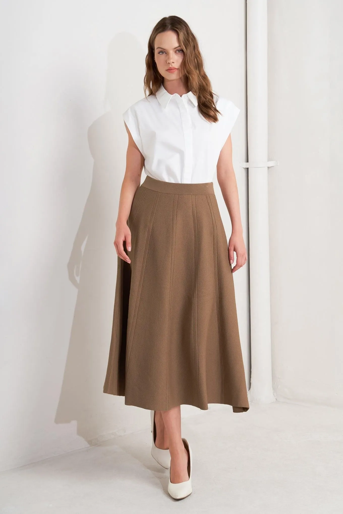 Latte Lane Sweater Knit Circle Skirt sold by Zulily product image thumbnail 4