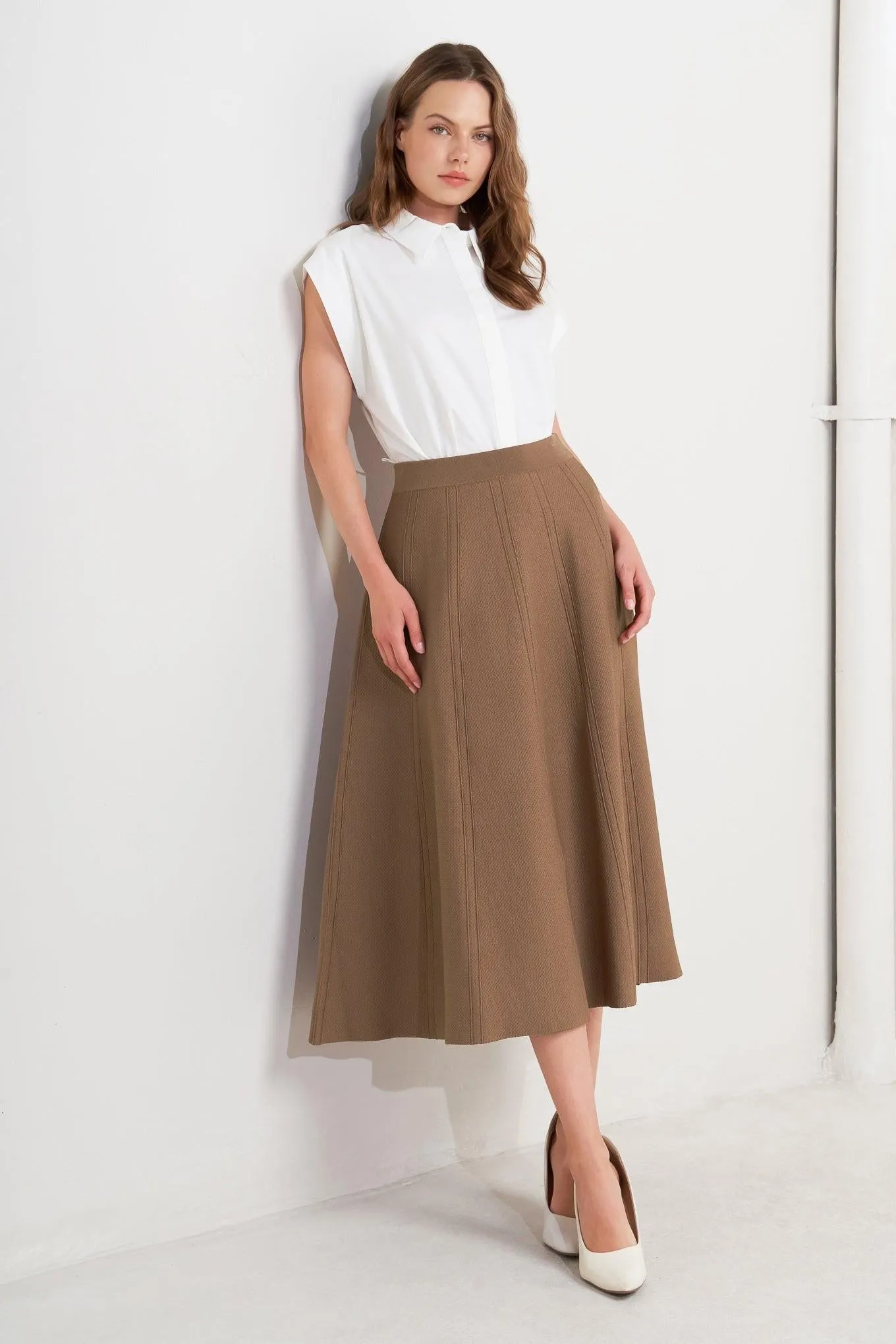 Latte Lane Sweater Knit Circle Skirt sold by Zulily product image thumbnail 3