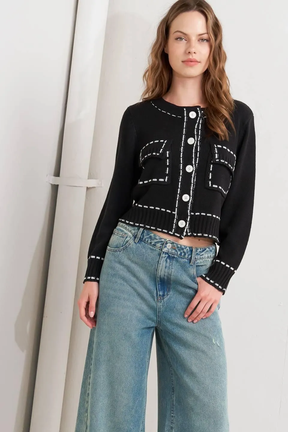 Mono Frame Sweater Knit Top sold by Zulily product image thumbnail 4