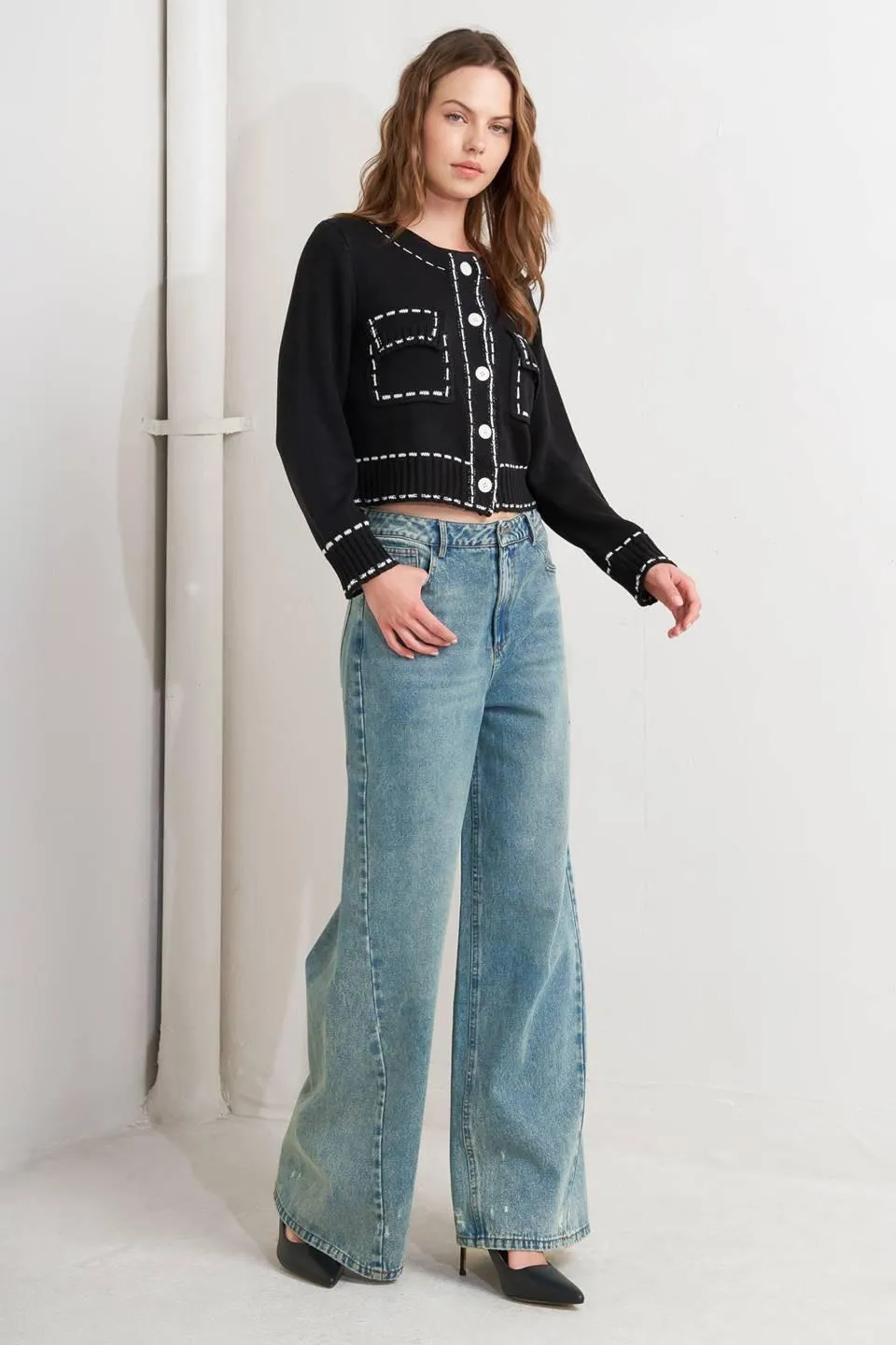Mono Frame Sweater Knit Top sold by Zulily product image thumbnail 5