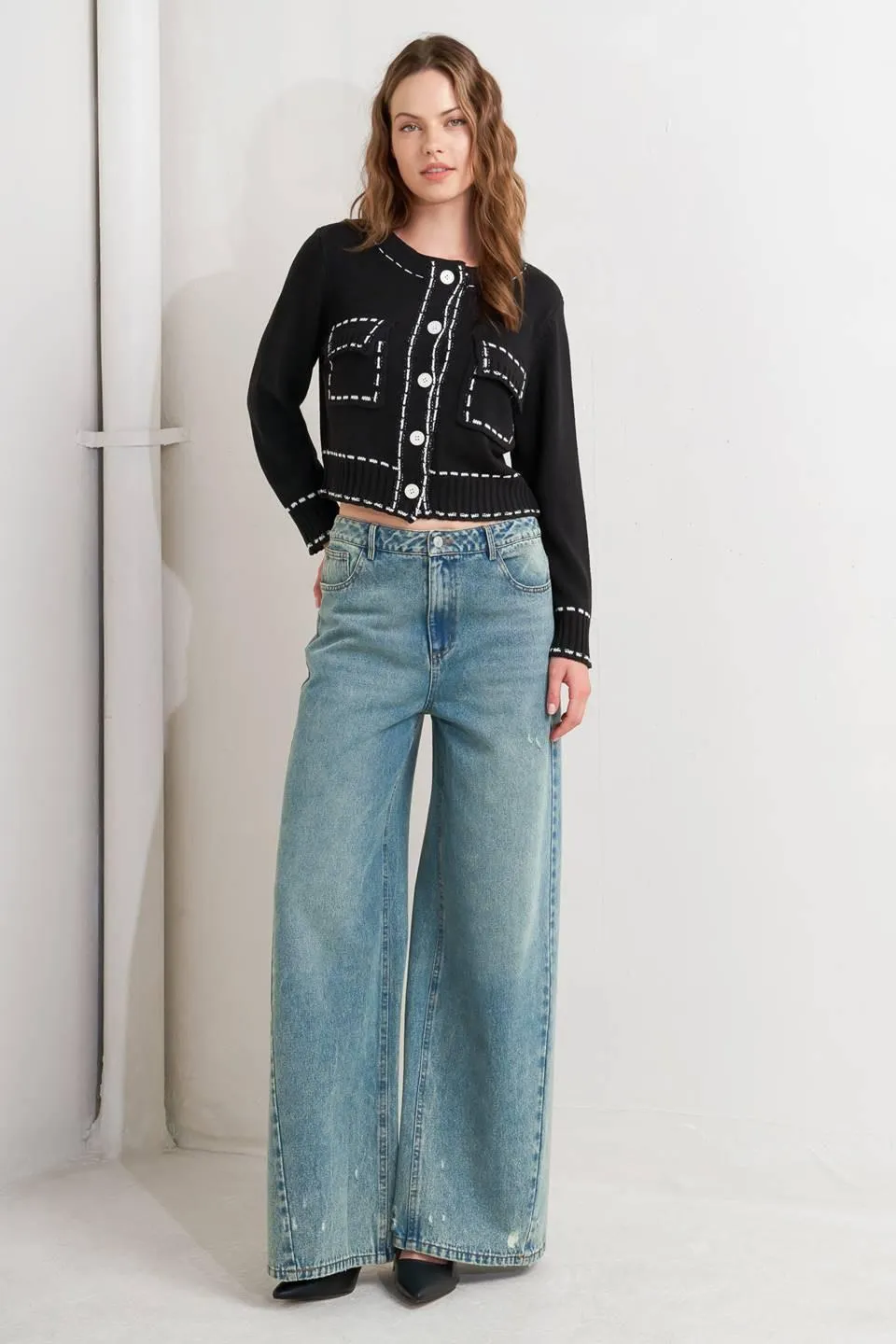 Mono Frame Sweater Knit Top sold by Zulily product image thumbnail 3
