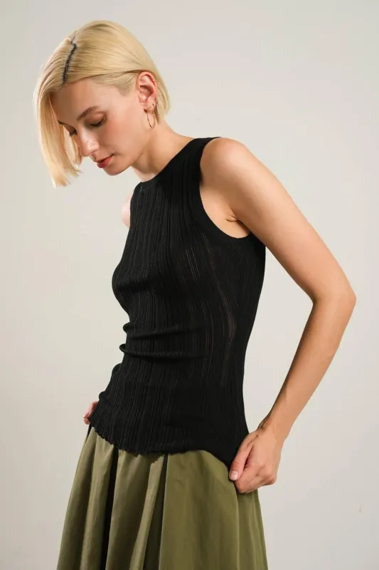Be Right Back Black Sweater Top made by Flying Tomato