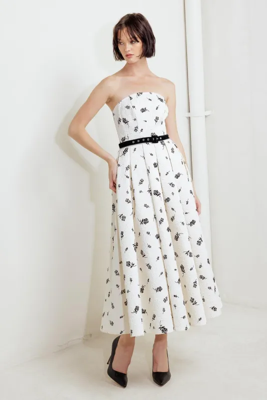 Lovely Cultivated Woven Midi Dress made by Flying Tomato
