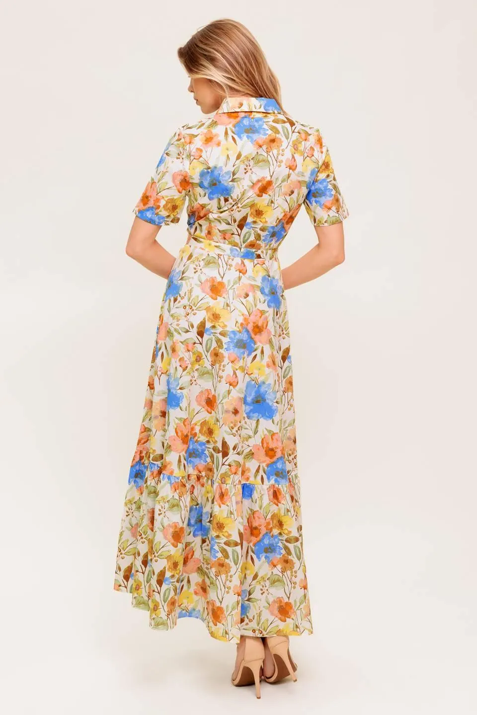 Hazel Dream Ivory Woven Midi Dress sold by Zulily product image thumbnail 3