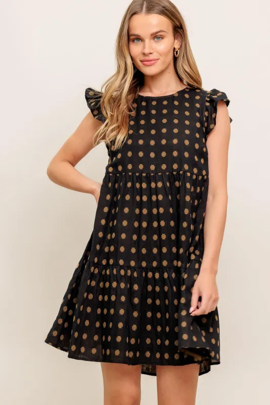 Polka Breeze Woven Mini Dress made by Flying Tomato