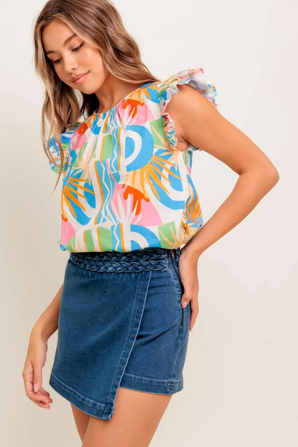 Vacation State of Mind Woven Top sold by Zulily product image thumbnail 5