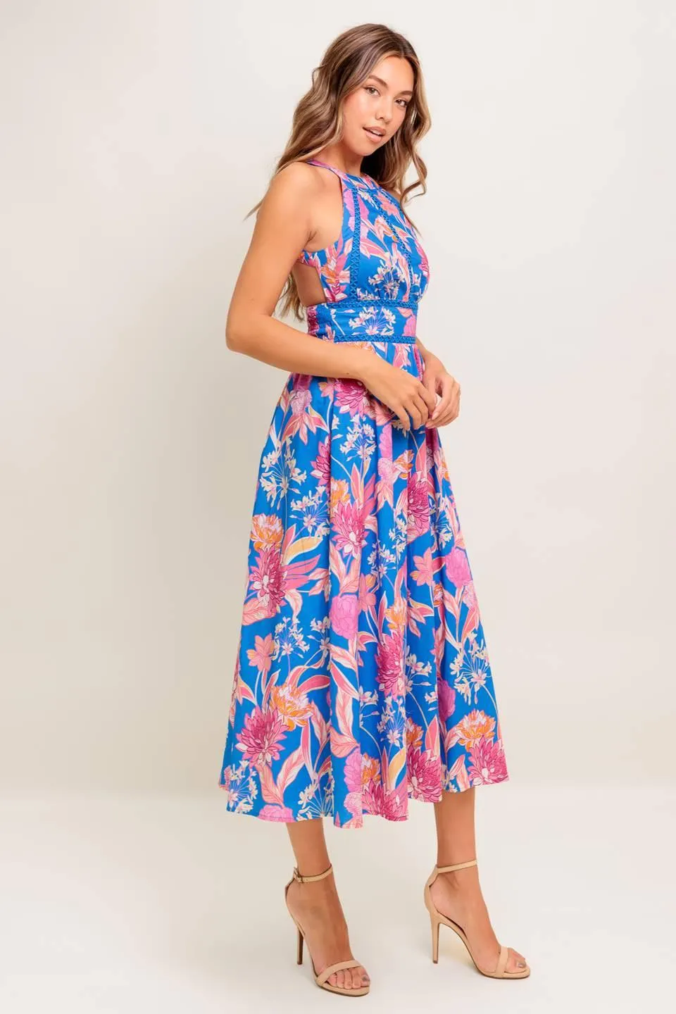 Sun-kissed Flower Woven Midi Dress sold by Zulily product image thumbnail 5